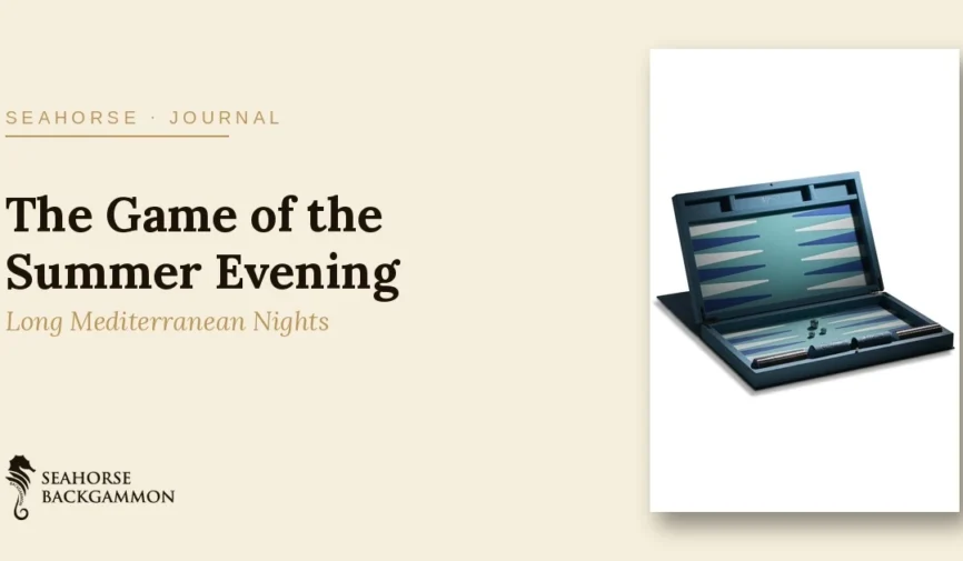 The Summer Evening Ritual: Backgammon by the Sea