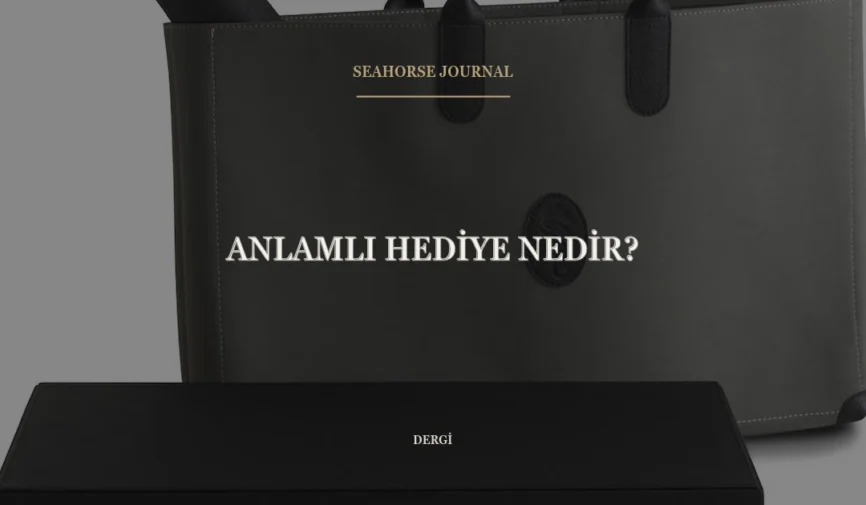 “Anlamlı Hediye Nedir?” için güvenli kırpma alanında ortalanmış Seahorse Journal kapağı