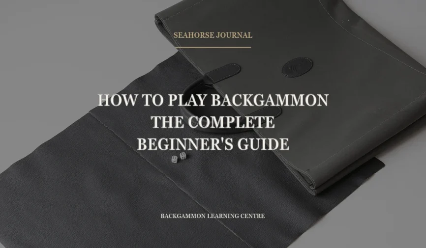 Centered Seahorse Journal cover for “How to Play Backgammon: The Complete Beginner’s Guide”, placed within the safe crop area