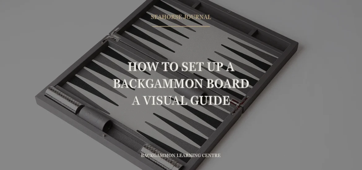 How to Set Up a Backgammon Board: A Visual Guide Centered Seahorse Journal cover for “How to Set Up a Backgammon Board: A Visual Guide”, placed within the safe crop area