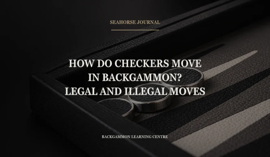 Centered Seahorse Journal cover for “How Do Checkers Move in Backgammon? Legal and Illegal Moves”, placed within the safe crop area